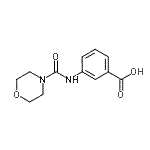 CAS#: 397848-82-7, 3-[(4-Morpholinylcarbonyl)Amino]Benzoic Acid