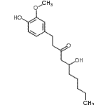 CAS 登录号：39886-76-5， 5-羟基-1-(4-羟基-3-甲氧基苯基)-3-癸酮