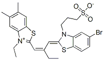 CAS#: 39981-04-9, 3-[(2Z)-5-Bromo-2-[(2E)-2-[(3-Ethyl-5,6-Dimethyl-2H-1,3-Benzothiazol-1-Ium-2-Yl)Methylidene]Butylidene]-1,3-Benzothiazol-3-Yl]Propane-1-Sulfonate