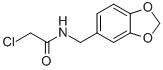 CAS 登录号：40023-03-8， N-(1,3-苯并二氧戊环-5-基甲基)-2-氯乙酰胺