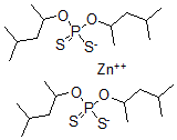 CAS 登录号：40048-93-9， O,O-二(1,3-二甲基丁基)二硫代磷酸酯锌盐