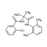 CAS#: 400744-03-8, N-{1-[(2,6-Dimethylphenyl)Amino]-2-Methyl-1-Oxo-2-Propanyl}-2-Hydroxybenzamide