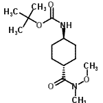 CAS#: 400898-92-2, 2-Methyl-2-Propanyl {trans-4-[Methoxy(Methyl)Carbamoyl]Cyclohexyl}Carbamate