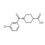 CAS#: 401581-33-7, 1-(3-Chlorobenzoyl)-4-Piperidinecarboxylic Acid