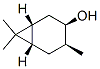 CAS 登录号：4017-89-4， [1R-(1alpha,3alpha,4alpha,6alpha)]-4,7,7-三甲基双环[4.1.0]庚烷-3-醇