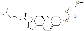 CAS 登录号：40228-74-8， 碳酸 2-甲氧基乙基 胆甾-5-烯-3b-基酯