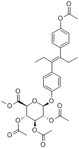 CAS 登录号：40269-22-5， 乙酰基二乙基己烯雌酚 2,3,4-三-O-乙酰基-D-葡糖苷酸甲酯