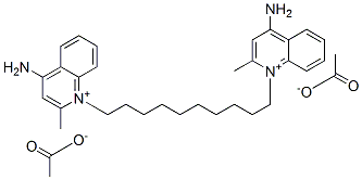 CAS#: 4028-98-2, 1,1'-(Decane-1,10-Diyl)Bis[4-Amino-2-Methylquinolinium] Diacetate