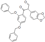 CAS#: 40321-72-0, alpha-[2,4-Bis(Phenylmethoxy)Benzoyl]-1,3-Benzodioxole-5-Acetaldehyde