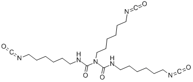 CAS 登录号：4035-89-6， 1,3,5-三(6-异氰酸己基)缩二脲