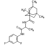 CAS#: 403695-20-5, N-{1-[(2,4-Difluorophenyl)Amino]-1-Oxo-2-Propanyl}-3,5,7-Trimethyl-1-Adamantanecarboxamide