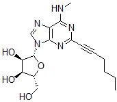 CAS#: 403842-38-6, 2-(1-Hexyn-1-Yl)-N-Methyl-Adenosine