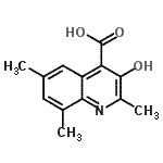 CAS#: 40445-40-7, 3-Hydroxy-2,6,8-Trimethyl-4-Quinolinecarboxylic Acid