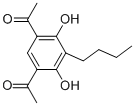 CAS 登录号：40449-66-9， 1-(5-乙酰基-3-丁基-2,4-二羟基苯基)乙烷-1-酮