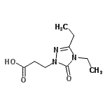 CAS#: 404595-17-1, 3-(3,4-Diethyl-5-Oxo-4,5-Dihydro-1H-1,2,4-Triazol-1-Yl)Propanoic Acid