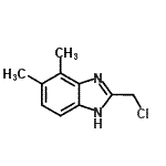 CAS 登录号：405173-68-4， 2-(氯甲基)-4,5-二甲基-1H-苯并咪唑