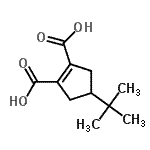 CAS 登录号：40557-34-4， 4-(2-甲基-2-丙基)-1-环戊烯-1,2-二甲酸