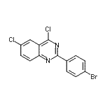 CAS 登录号：405933-98-4， 2-(4-溴苯基)-4,6-二氯-喹唑啉