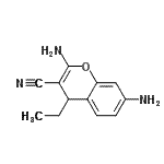 CAS#: 406195-81-1, 2,7-Diamino-4-Ethyl-4H-Chromene-3-Carbonitrile