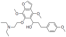 CAS#: 40680-78-2, 6-[2-(Diethylamino)Ethoxy]-4,7-Dimethoxy-alpha-[2-(4-Methoxyphenyl)Ethyl]-5-Benzofuranmethanol