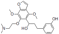 CAS 登录号：40680-97-5， 4,7-二甲氧基-6-[2-(二甲基氨基)乙氧基]-alpha-[2-(3-羟基苯基)乙基]-5-苯并呋喃甲醇