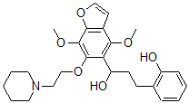 CAS#: 40681-04-7, 4,7-Dimethoxy-alpha-[2-(2-Hydroxyphenyl)Ethyl]-6-[2-(1-Piperidinyl)Ethoxy]-5-Benzofuranmethanol