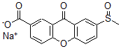 CAS 登录号：40691-57-4， 7-甲基亚磺酰-9-氧代氧杂蒽-2-羧酸钠