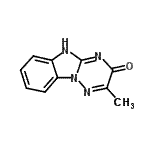 CAS 登录号：40697-79-8， 2-甲基[1,2,4]三嗪并[2,3-a]苯并咪唑-3(5H)-酮