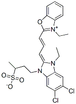 CAS#: 40703-12-6, 2-[3-[5,6-Dichloro-1-Ethyl-1,3-Dihydro-3-(3-Sulphonatobutyl)-2H-Benzimidazol-2-Ylidene]Prop-1-Enyl]-3-Ethylbenzoxazolium