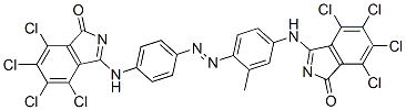 CAS#: 40716-47-0, 4,5,6,7-Tetrachloro-3-[[3-Methyl-4-[[4-[(4,5,6,7-Tetrachloro-1-Oxo-1H-Isoindol-3-Yl)Amino]Phenyl]Azo]Phenyl]Amino]-1H-Isoindol-1-One