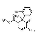 CAS#: 40801-43-2, Methyl 6-(2-Hydroxyphenyl)-4,6-Dimethyl-5-Oxo-1,3-Cyclohexadiene-1-Carboxylate