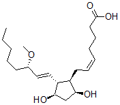 CAS#: 40834-96-6, (Z)-7-[(1R,2R,3R,5S)-3,5-Dihydroxy-2-[(E,3S)-3-methoxyoct-1-enyl]cyclopentyl]hept-5-enoic acid