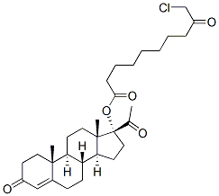 CAS 登录号：40946-49-4， 17-羟基黄体酮 17-(9-氧代-10-氯癸酸酯)
