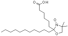 CAS 登录号：40951-82-4， 7-(4',4'-二甲基-3'-氧代恶唑烷-2'-基)硬脂酸