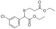 CAS 登录号：41022-14-4， 3-(1-(3-氯苯基)-2-乙氧基-2-氧代乙硫基)丙酸乙酯