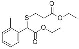 CAS 登录号：41022-22-4， 3-(2-乙氧基-2-氧代-1-邻甲苯基乙硫基)丙酸乙酯
