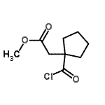 CAS 登录号：411238-23-8， 甲基[1-(氯甲酰基)环戊基]乙酸酯