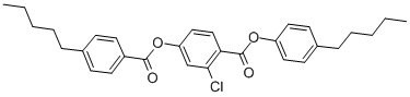 CAS 登录号：41161-53-9， 4-戊基苯基 2-氯-4-(4-戊基苯甲酰氧基)苯甲酸酯