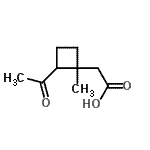 CAS 登录号：412011-51-9， (2-乙酰基-1-甲基环丁基)乙酸