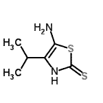 CAS 登录号：412307-64-3， 5-氨基-4-异丙基-1,3-噻唑-2(3H)-硫酮