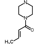 CAS 登录号：412334-55-5， (2E)-1-(1-哌嗪基)-2-丁烯-1-酮