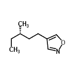 CAS#: 41248-80-0, 4-[(3S)-3-Methylpentyl]-1,2-Oxazole
