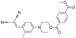 CAS 登录号：41284-31-5， 2-[[4-(2,2-二氰基乙烯基)-3-甲基苯基]乙基氨基]乙基甲基对苯二甲酸酯
