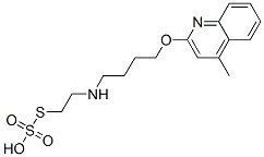 CAS 登录号：41287-32-5， 硫代硫酸氢 S-[2-[[4-[(4-甲基-2-喹啉基)氧基]丁基]氨基]乙基]酯