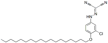 CAS 登录号：41319-88-4， [[3-氯-4-(十八烷氧基)苯基]亚肼基]丙二腈