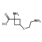 CAS 登录号：413597-70-3， 1-氨基-3-[(2-氨基乙基)硫基]环丁烷羧酸