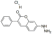 CAS 登录号：41423-45-4， 7-肼基-3-苯基-2-苯并吡喃酮单盐酸盐