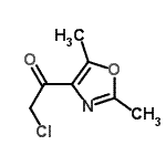 CAS 登录号：41444-36-4， 2-氯-1-(2,5-二甲基-1,3-恶唑-4-基)乙酮