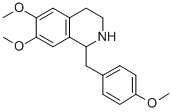 CAS#: 41498-37-7, 1-(4'-Methoxybenzyl)-6,7-dimethoxy-1,2,3,4-tetrahydroisoquinoline