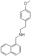 CAS 登录号：416889-35-5， 2-(4-甲氧基苯基)-N-(1-萘基甲基)乙胺